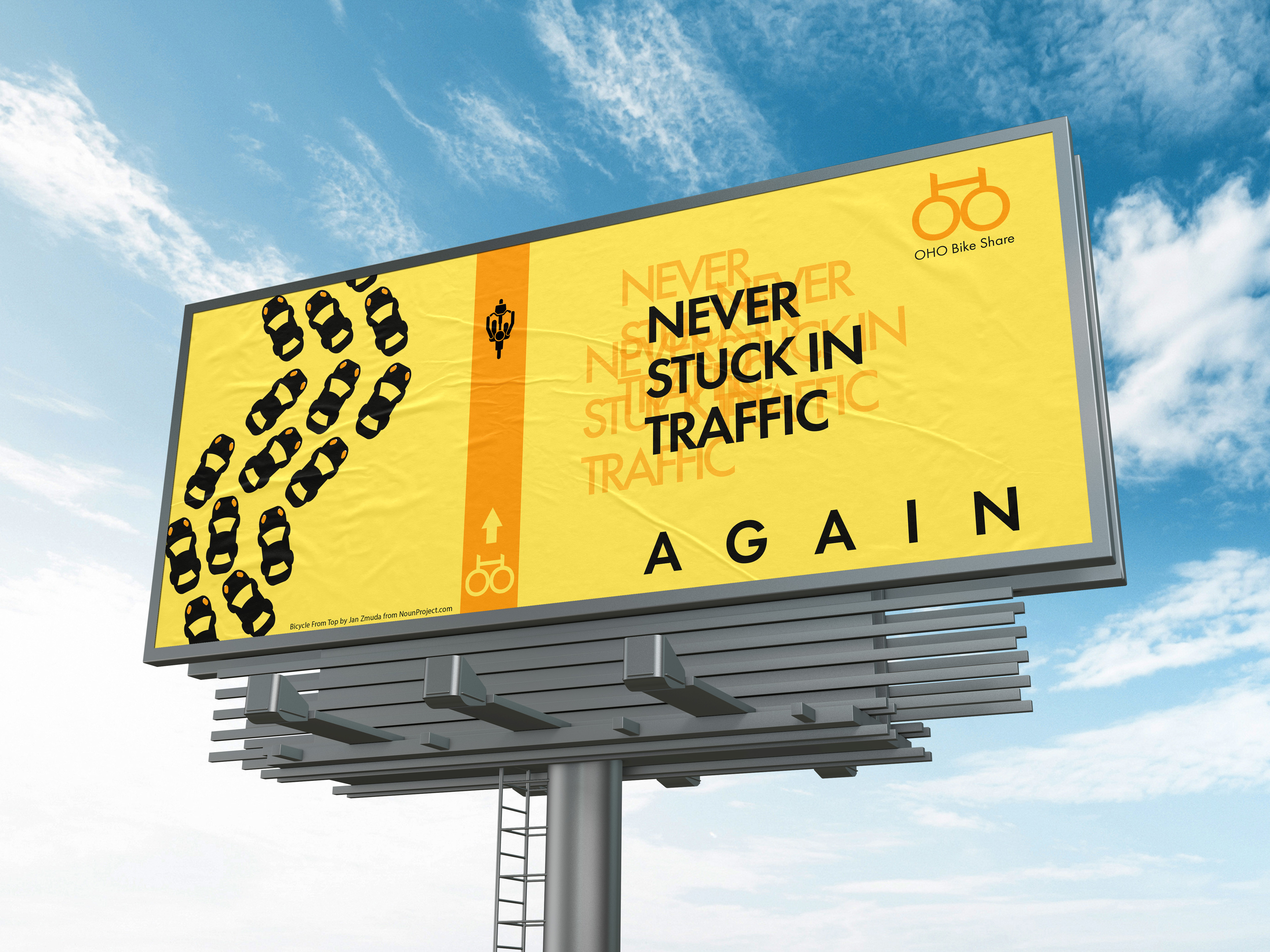 Billboard design promoting the compnay